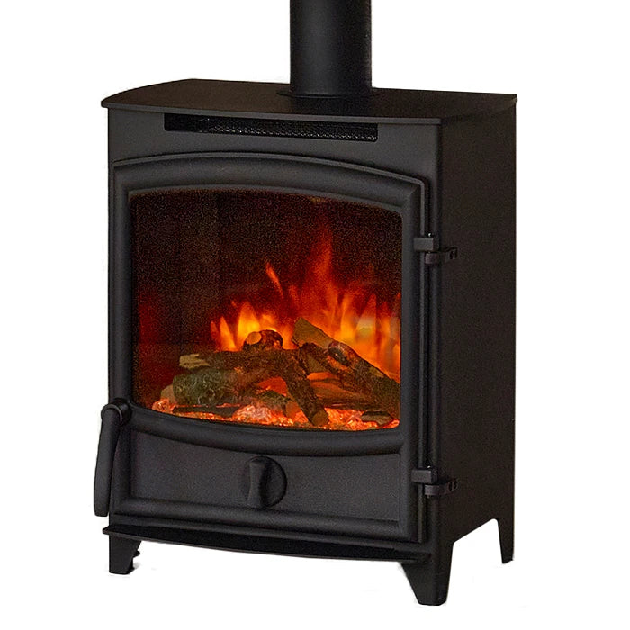f-Charlton & Jenrick Fireline FX Getoogde Deur Vrijstaande Elektrische Sfeerhaard