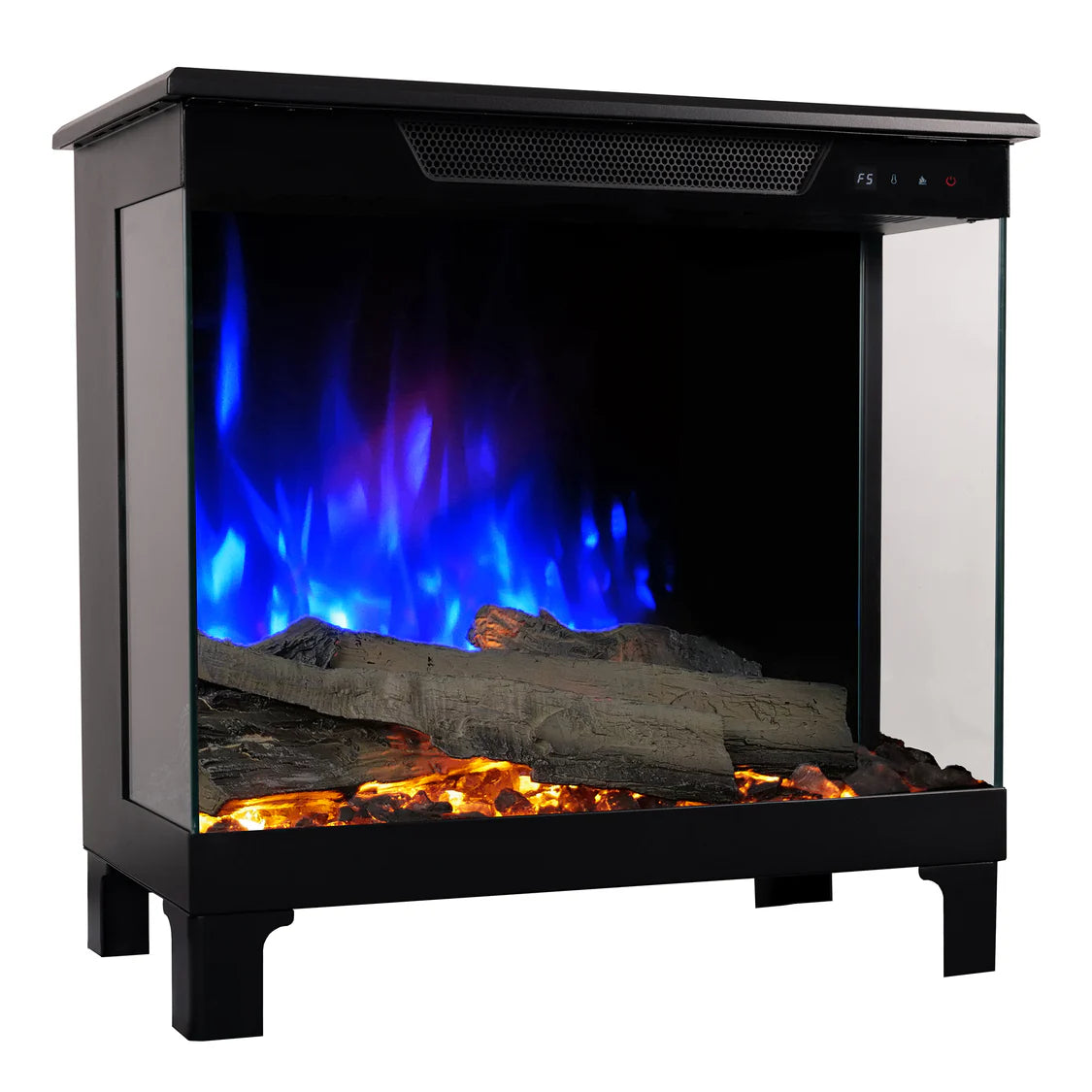 f-Lumea Fires 3D Spectra Blauw diagonaal