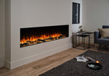 f-British Fires New Forest 1900 Slate View Orange Angle Roomset