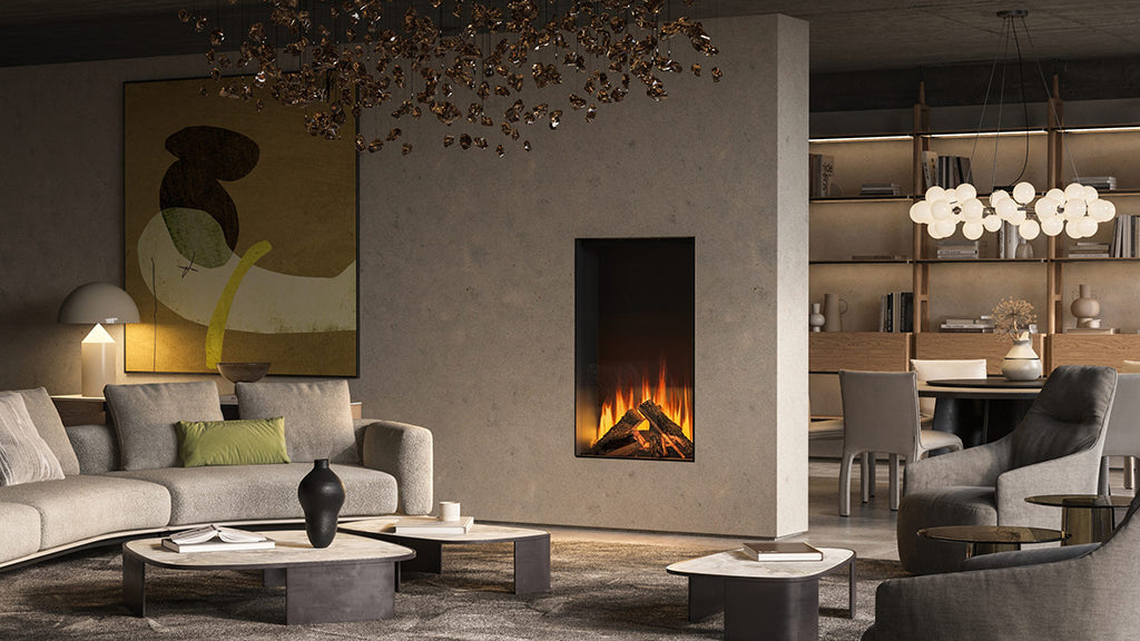 f-British Fires New Forest Knightwood Roomset Elektrische Sfeerhaard