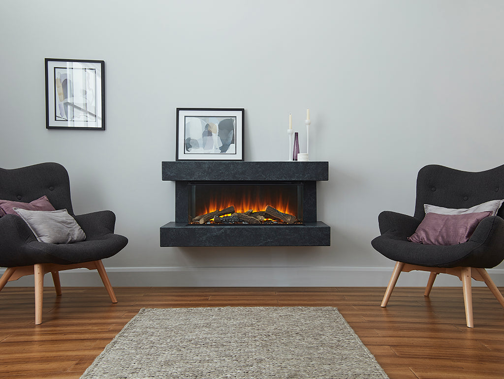 f-British Fires Winchester Antraciet front keramiek