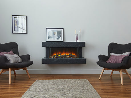 f-British Fires Winchester Antraciet front keramiek