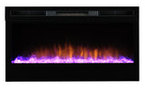 f-Dimplex Prism34 Front Purple Elektrische Sfeerhaard