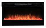 f-Dimplex Prism34 Front Red Elektrische Sfeerhaard