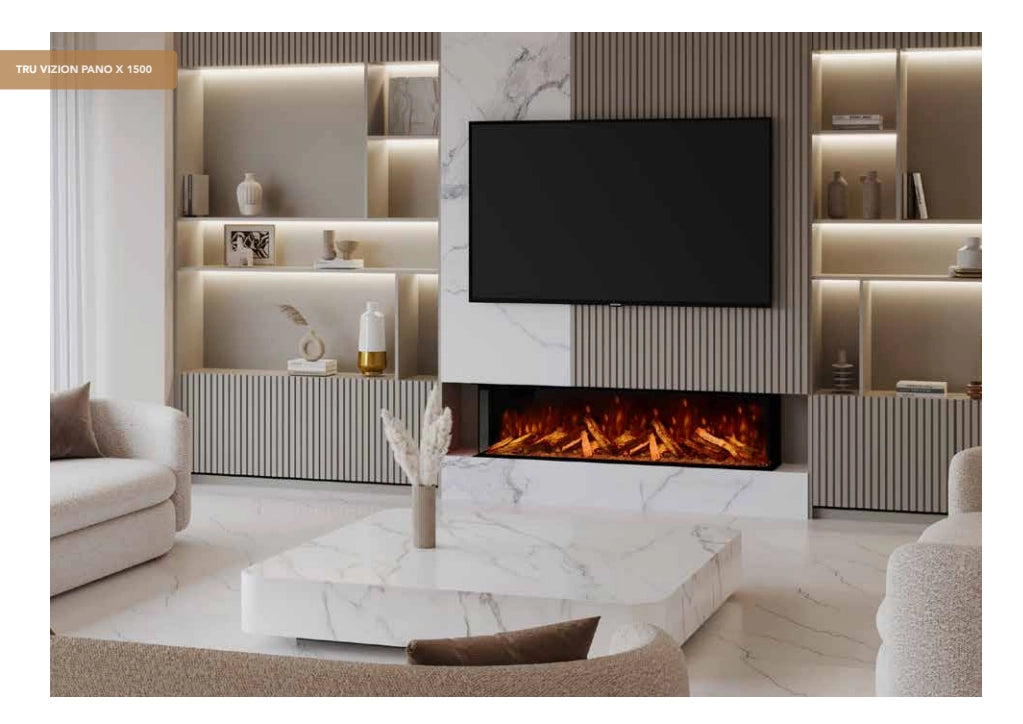 f-Fair Fires Tru Vizion Pano x1500 Elektrische Sfeerhaard