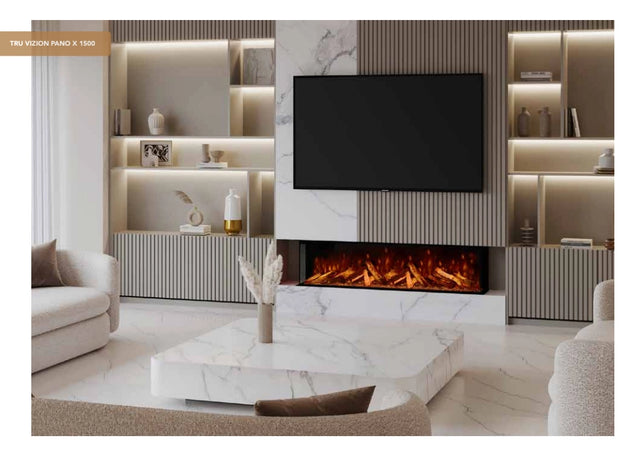 f-Fair Fires Tru Vizion Pano x1500 Elektrische Sfeerhaard