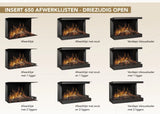 f-Fair Fires Tru Vizion solution insert 650 Afwerklijsten optiekaders 3-zijdig open Elektrische Sfeerhaard