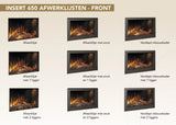 f-Fair Fires Tru Vizion solution insert 650 Afwerklijsten optiekaders Front open Elektrische Sfeerhaard