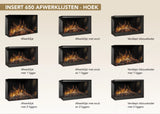 f-Fair Fires Tru Vizion solution insert 650 Afwerklijsten optiekaders Hoek open Elektrische Sfeerhaard