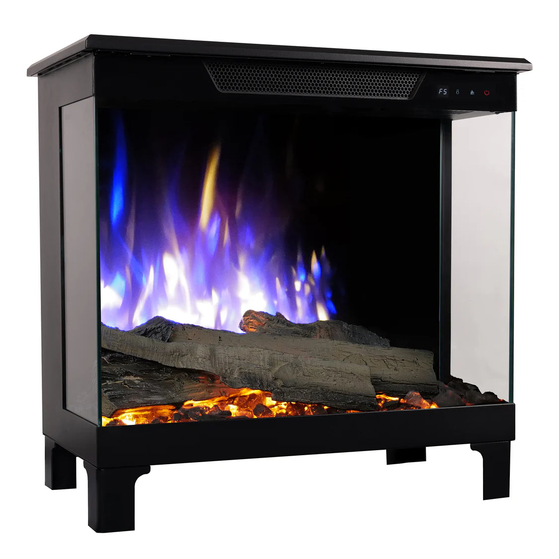 f-Lumea Fires 3D Spectra Blauw Wit diagonaal
