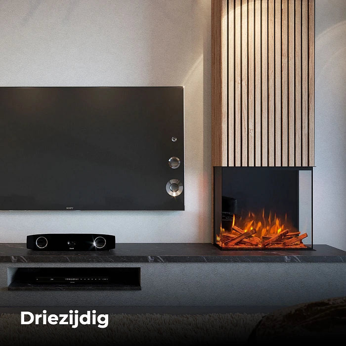f-Fair Fires Pano 700 3-Zijdig Elektrische Sfeerhaard